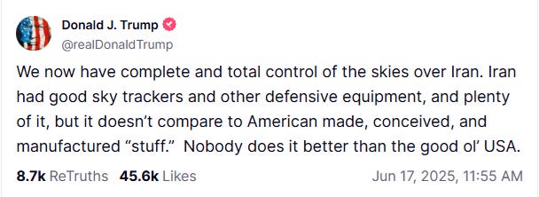 Trump's Unconditional Surrender Warning: U.S. controls Iran’s skies. President Trump warns: “They should’ve made a deal.” Trump's Unconditional Surrender Warning: U.S. controls Iran’s skies. President Trump warns: “They should’ve made a deal.”