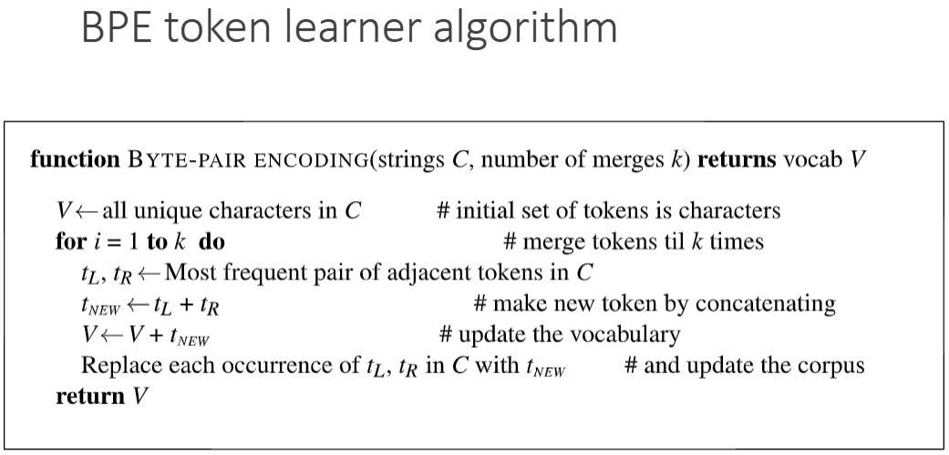 Natural Language Processing: Byte Pair Encoding (BPE) Natural Language Processing: Byte Pair Encoding (BPE)