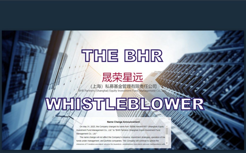 Chinese Communist Party Whistleblower Delivers Blow to BHR!