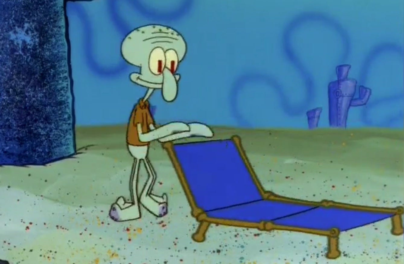 Squidward's Lounge Chair | Know Your Meme