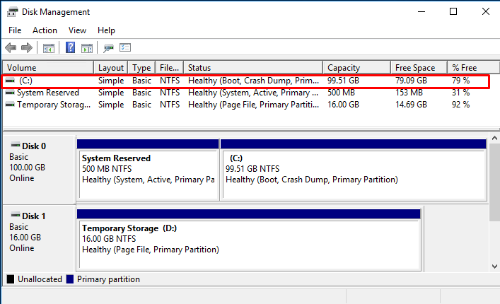 Resize dei dischi su un server Windows Resize dei dischi su un server Windows