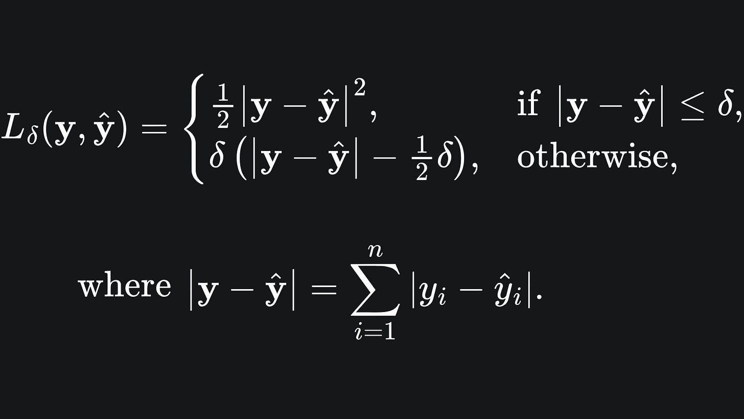 Loss functions for ML regression models - by Ameer Saleem