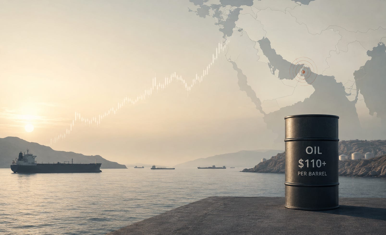 The Strait and Narrow: Persian Gulf Crisis Pushes Brent Above $110