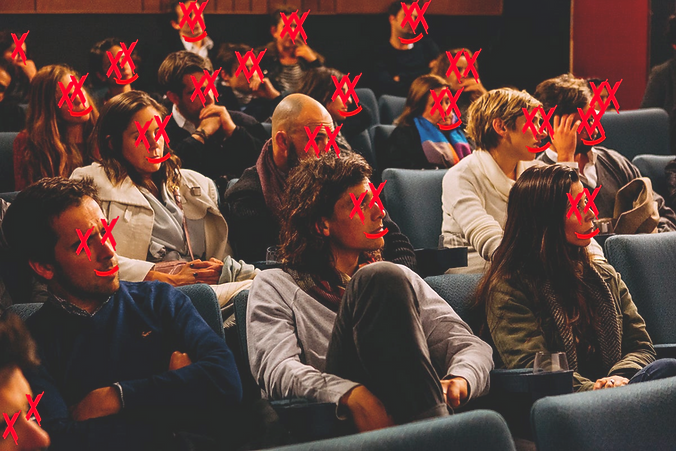 dead people in a theater