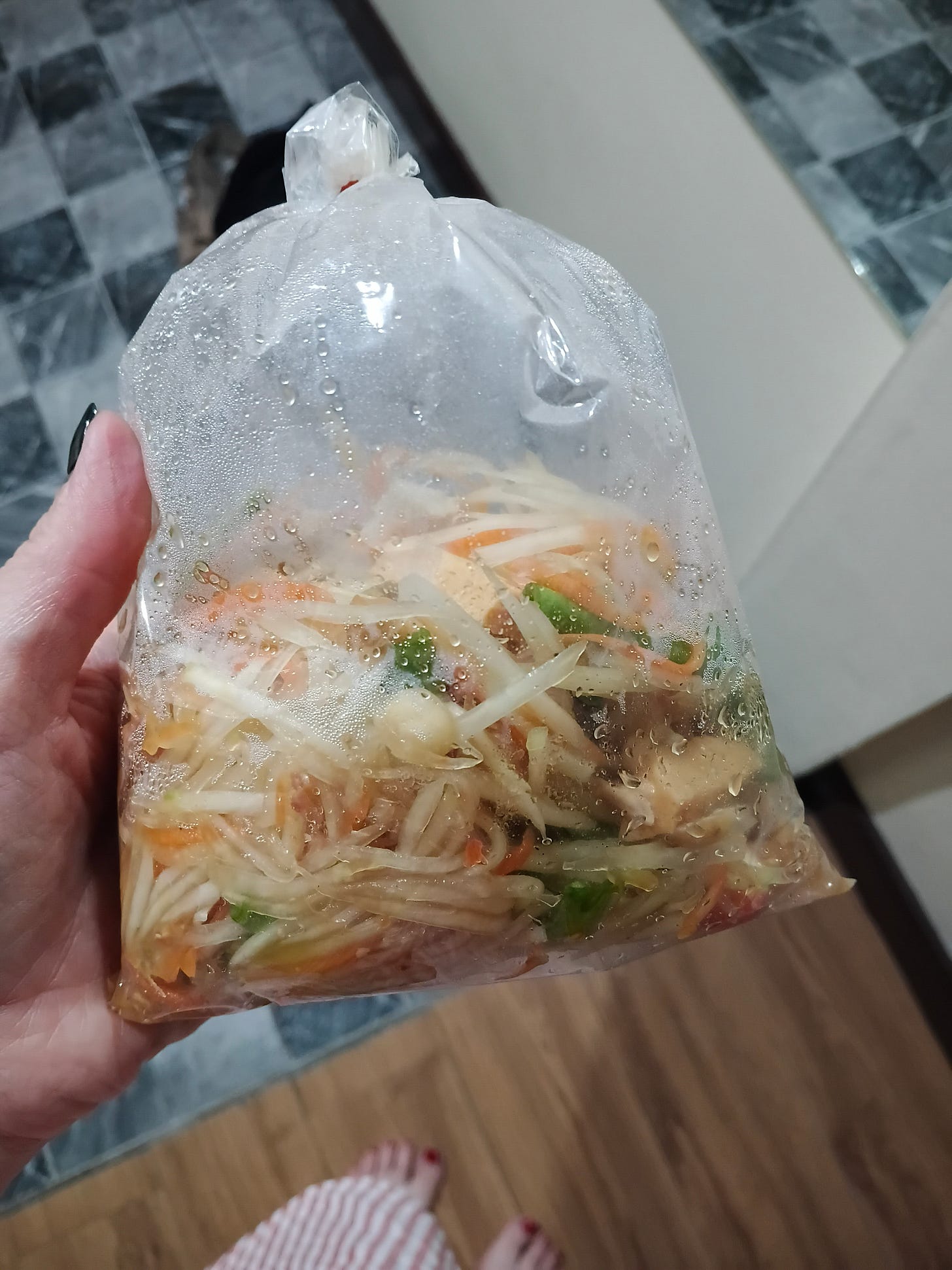 bag of green papaya salad bag of green papaya salad