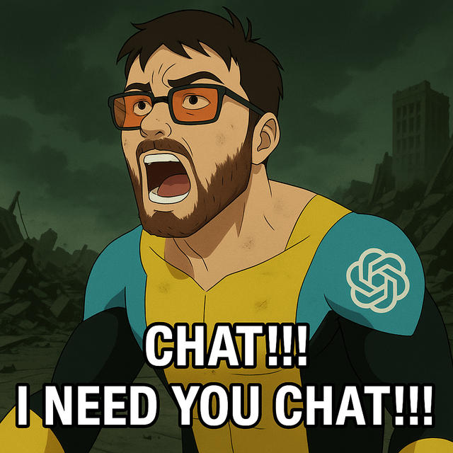 r/ChatGPT - How it feels sometimes tho fr.