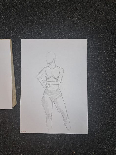 life drawings of female nude in Cardiff