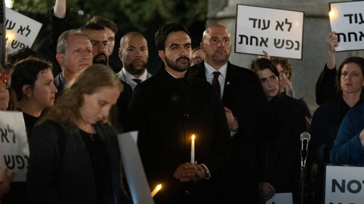 New York Mayor Mamdani under fire for attending October 7 vigil