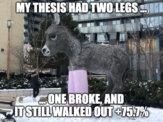 weird donkey statue in toronto with two broken legs as a meme for the strt thesis weird donkey statue in toronto with two broken legs as a meme for the strt thesis