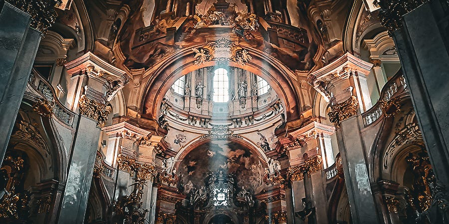 Inside a very famous church in Prague. Can’t remember the name of it. Anyway, atheists, show me your temple. Inside a very famous church in Prague. Can’t remember the name of it. Anyway, atheists, show me your temple.