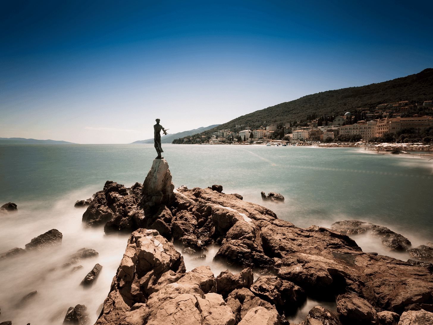What to do in Opatija visit the Girl with seagull