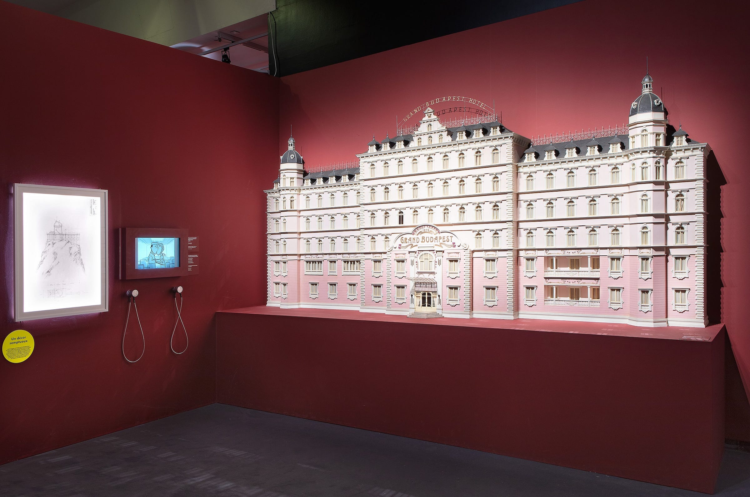 The Grand Budapest Hotel. Wes Anderson Exhibition. Photo: Stéphane Dabrowski, La Cinémathèque française