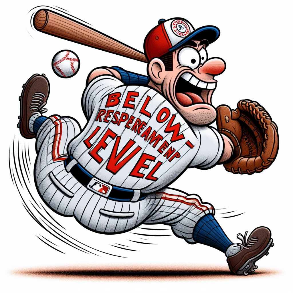 baseball player who is below replacement level