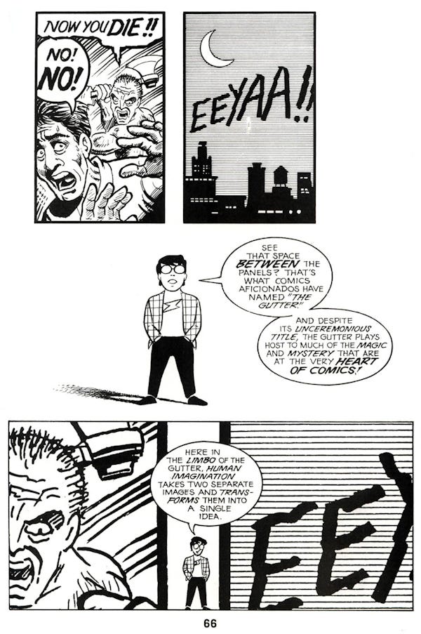 Introducing the gutter in comics Introducing the gutter in comics