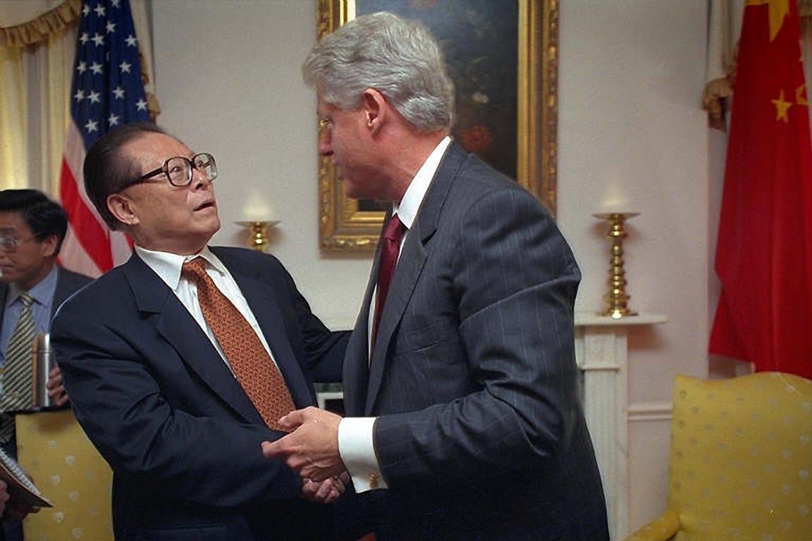 William Vasta Photography | President William Clinton meets with Chinese  President Jiang Zemin in New York, N.Y.