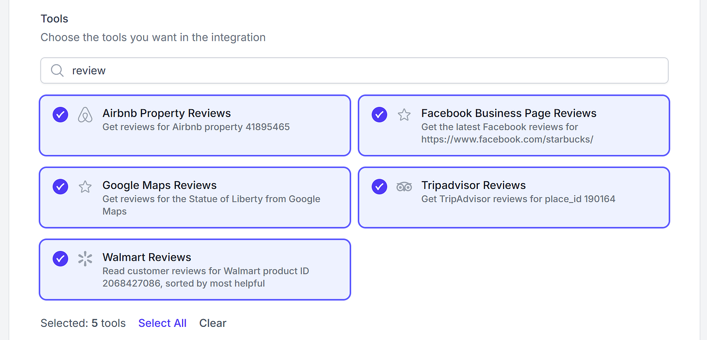 Selecting the review scraping tools Selecting the review scraping tools