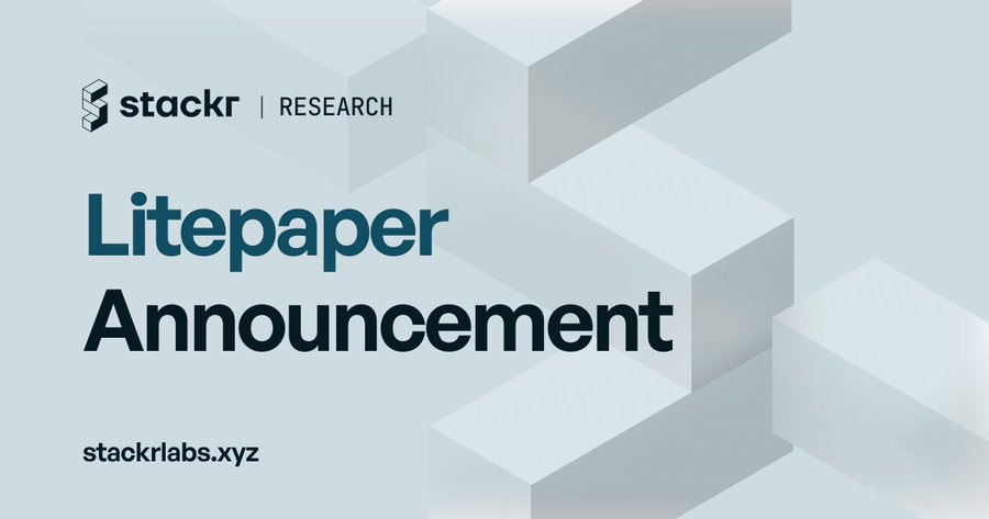 Stackr Labs Litepaper announcement.