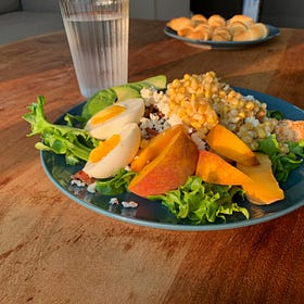 End of Summer Peach Cobb Salad