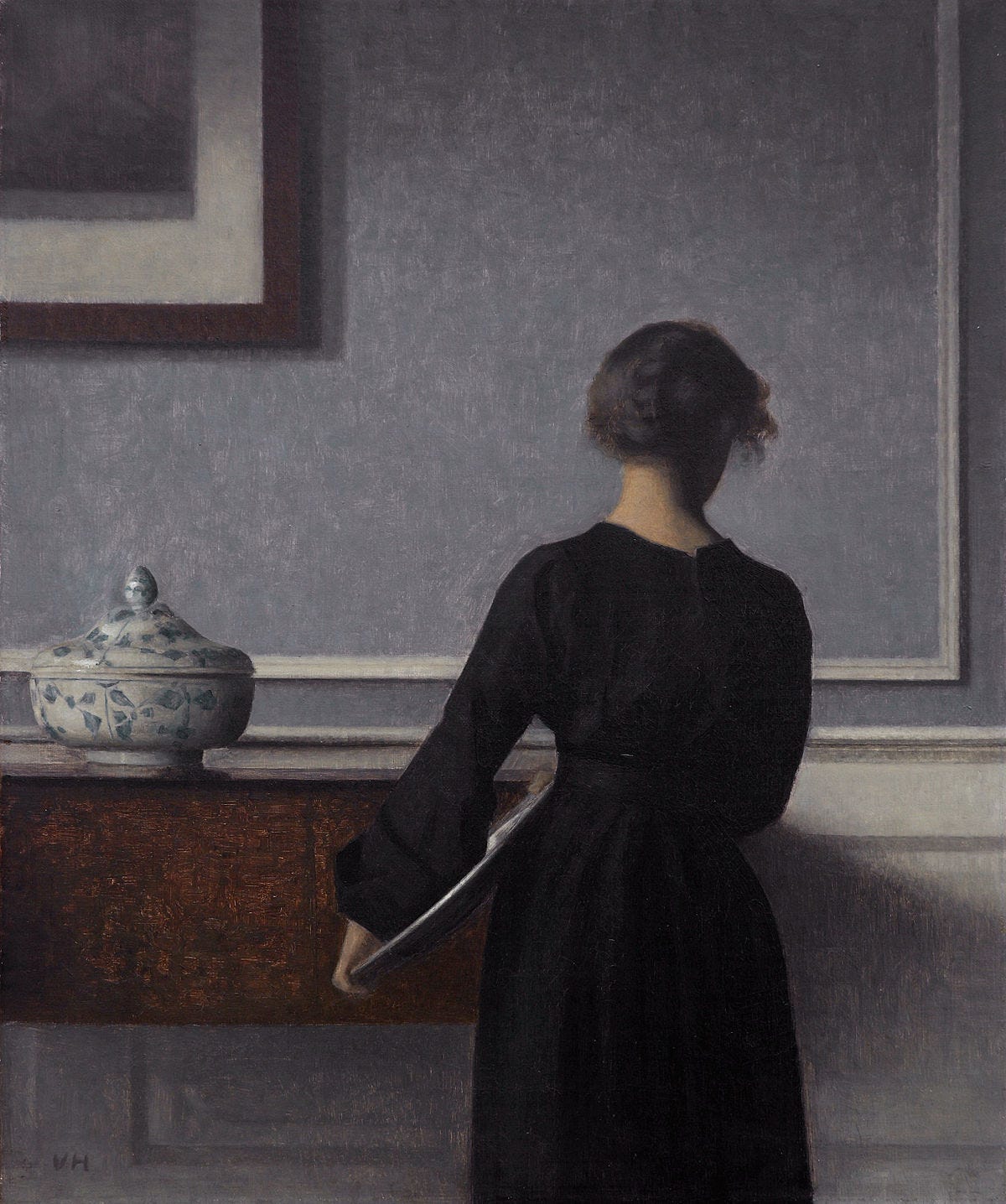 Interior with Young Woman Seen from the Back - Wikipedia
