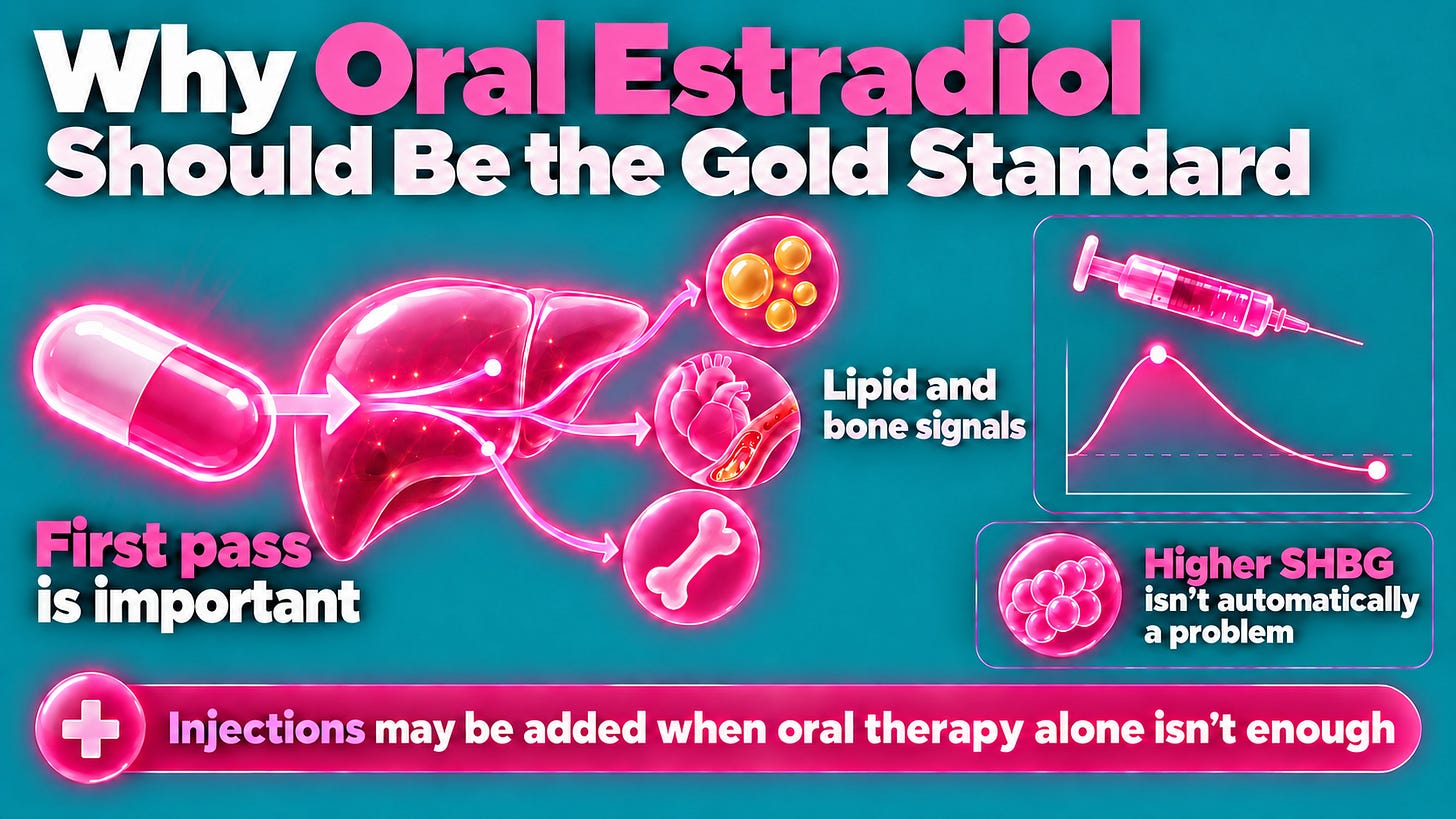 Why Oral Estradiol Should Be the Gold Standard (And What I Want You to Understand About Injections)