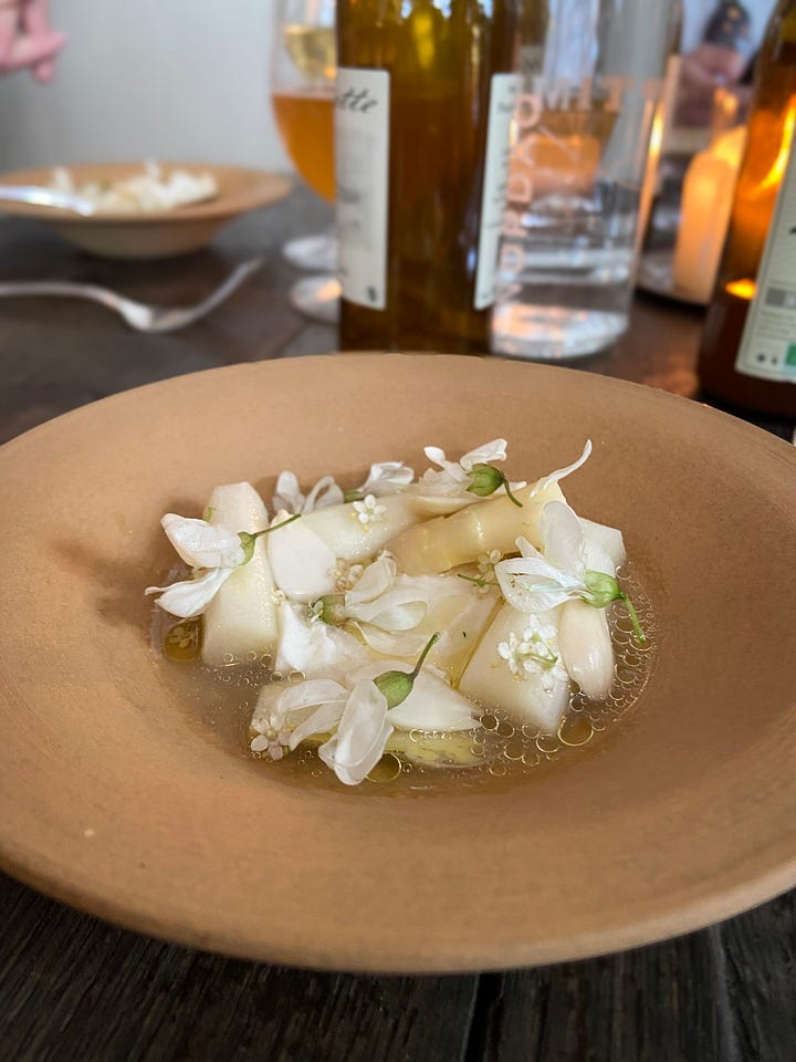 A seasonal dish at Septime in Paris, one of the city's most celebrated restaurants.