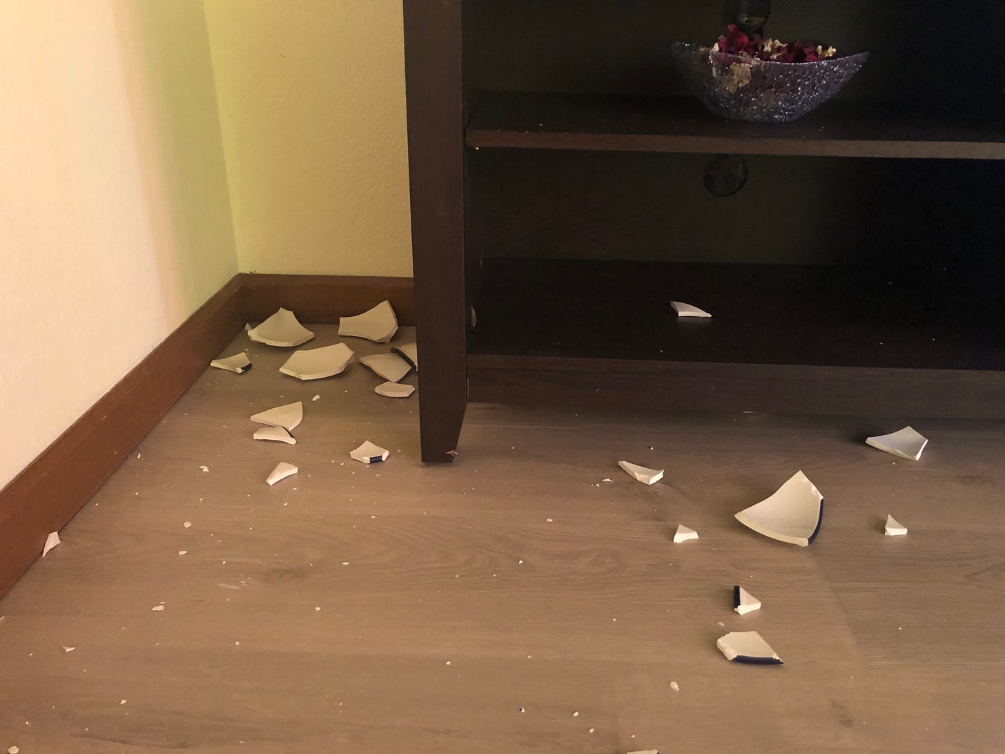 It may hurt a bit if you walk barefoot on friable eggshells, but the pain will be minimal. If you walk barefoot over glass, however, your skin will be slashed to shreds and the glass will imbed itself inside your flesh.