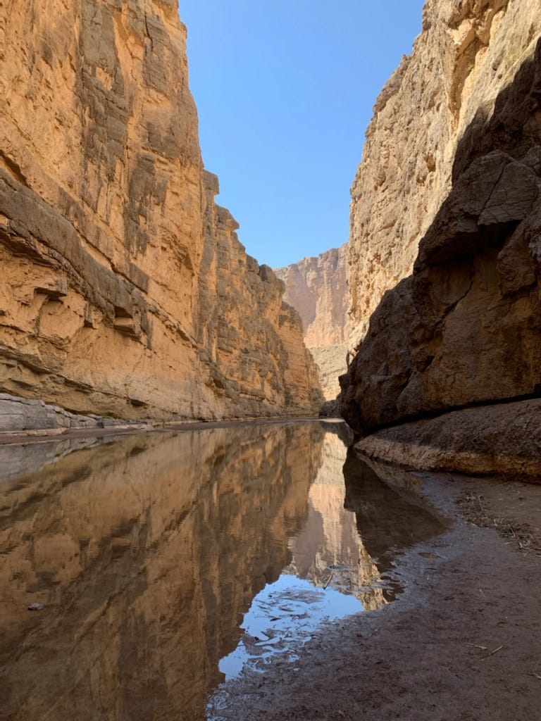 Saint Elena Canyon reflection Saint Elena Canyon reflection