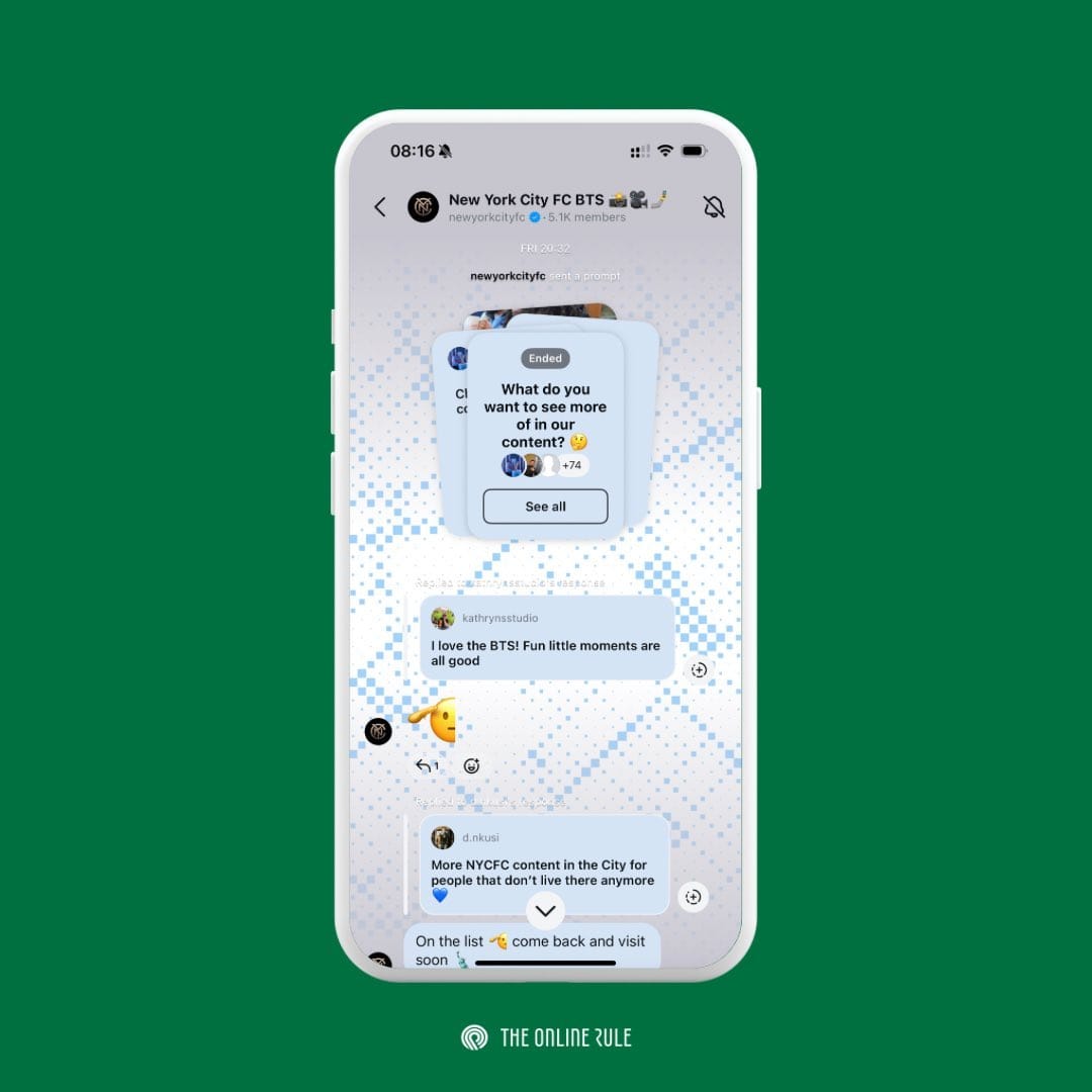 Instagram Broadcast Channels, the future of social media, and the State Of Football Social Media 2025 survey begins Instagram Broadcast Channels, the future of social media, and the State Of Football Social Media 2025 survey begins