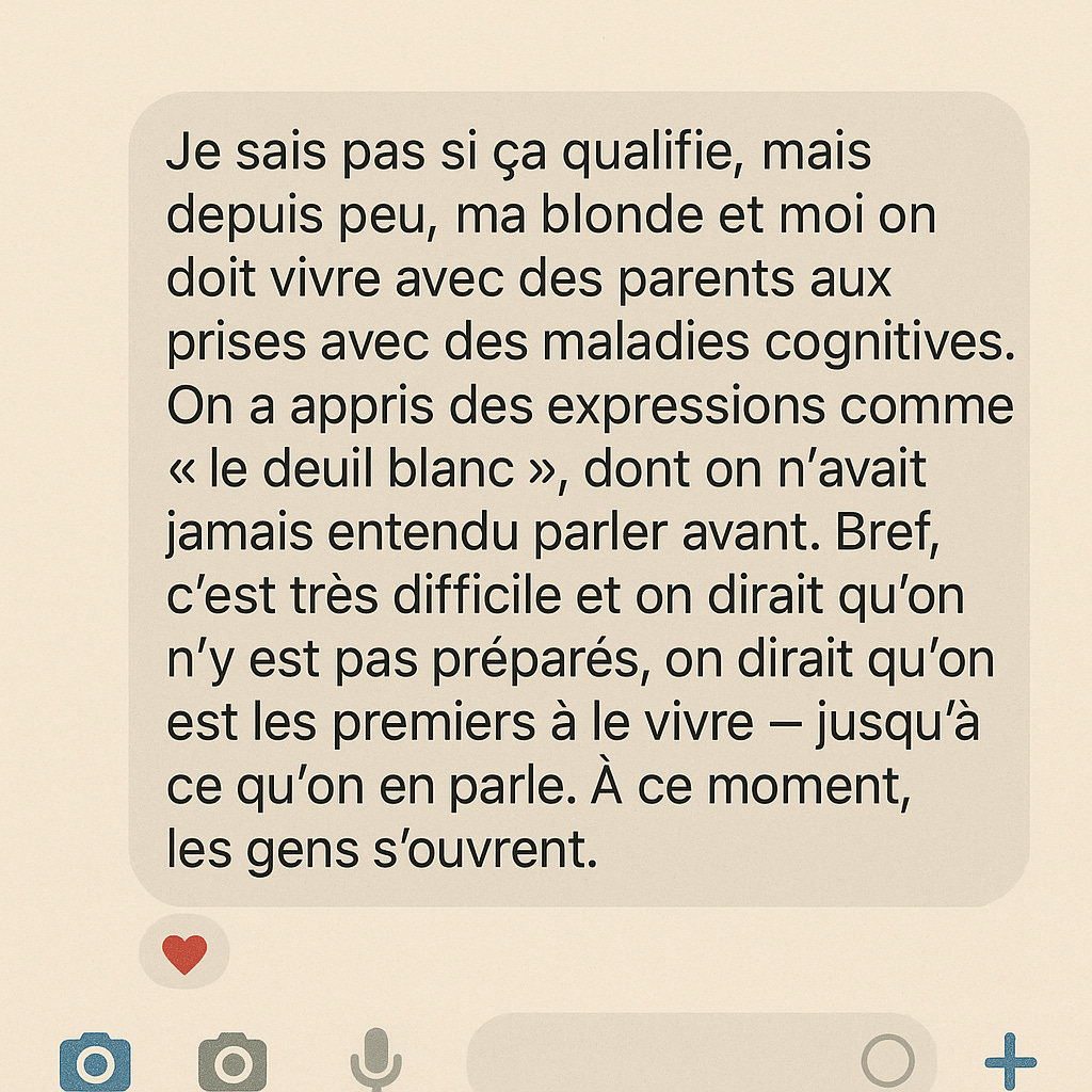 Le deuil blanc, dire adieu à quelqu'un qui est encore là, image size:1024x1024
