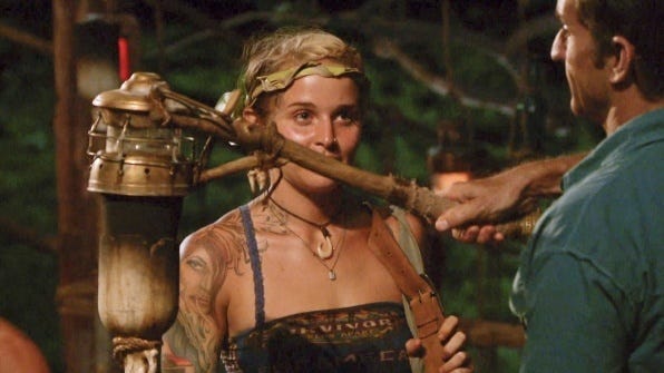 lindsay voted of survivor worlds apart with jeff probst 2015 lindsay voted of survivor worlds apart with jeff probst 2015