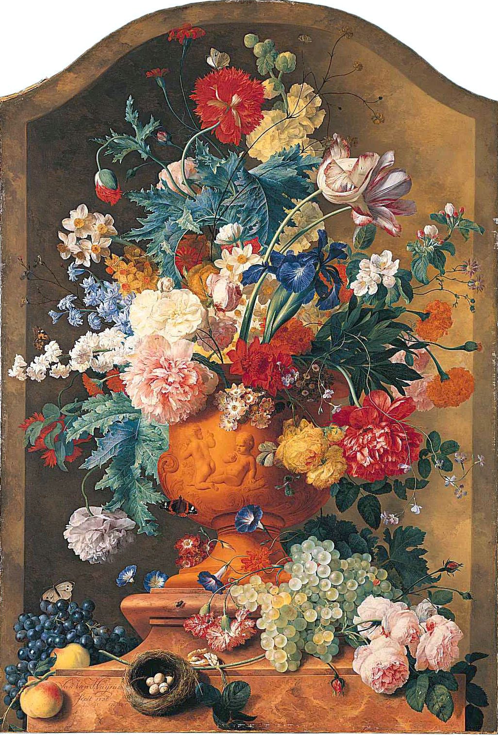 Van Huysum flower bouquet Van Huysum flower bouquet