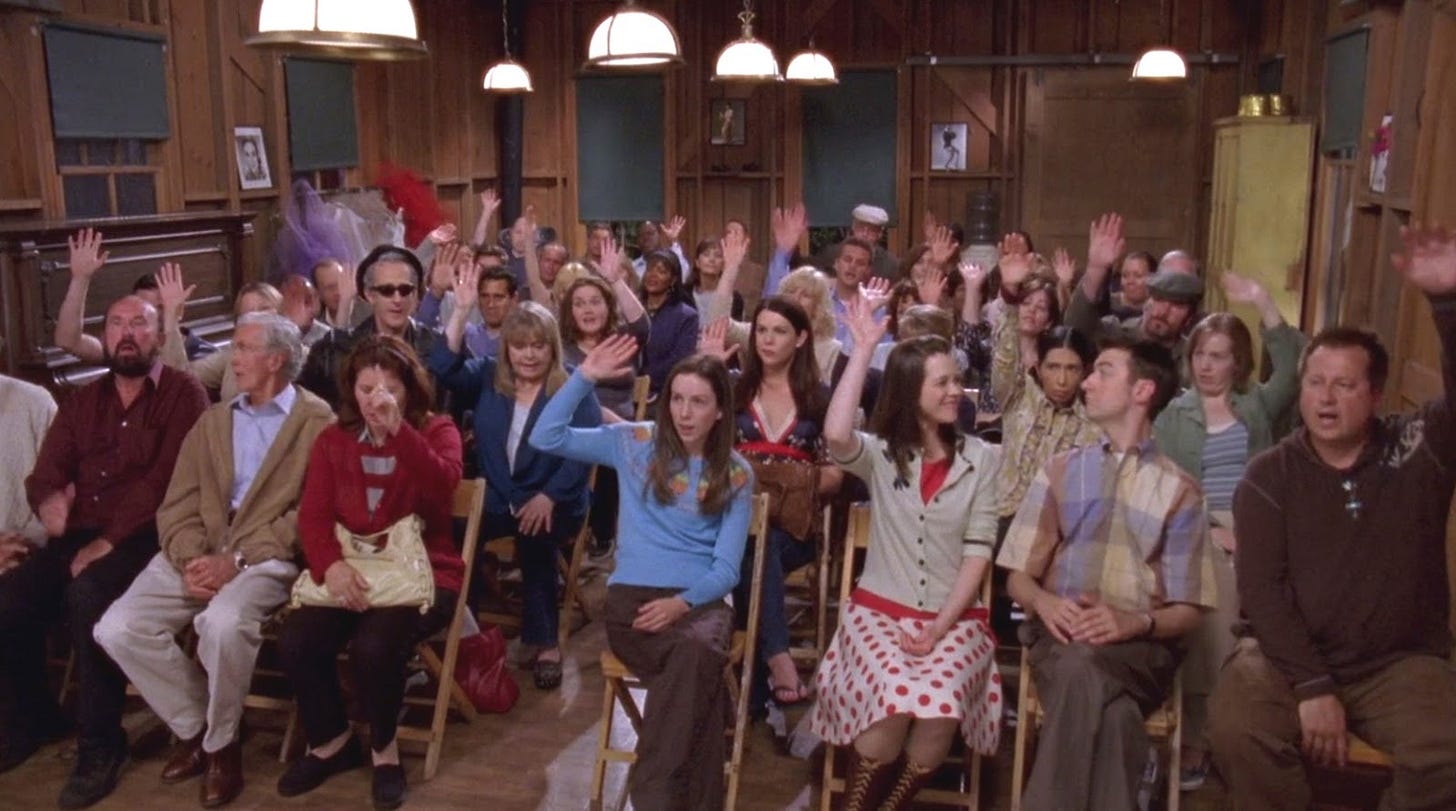 Image result for gilmore girls town hearing permit