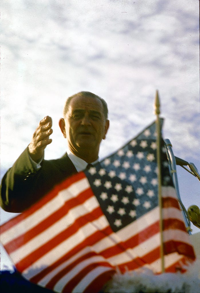 Digital image of President Lyndon B. Johnson addressing the nation | National Museum of African American History and Culture Digital image of President Lyndon B. Johnson addressing the nation | National Museum of African American History and Culture