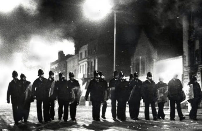 Brixton Riots Police Brixton Riots - Tracing London