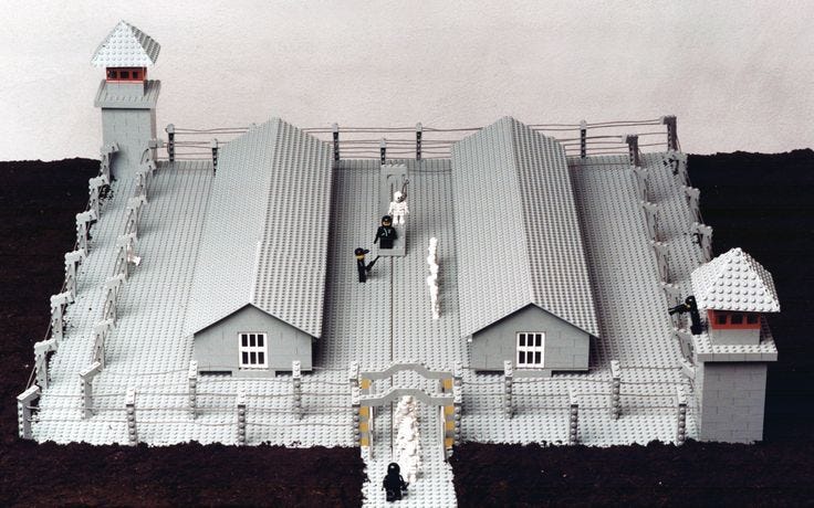 Zbigniew Libera's Lego Concentration Camp #lego #art