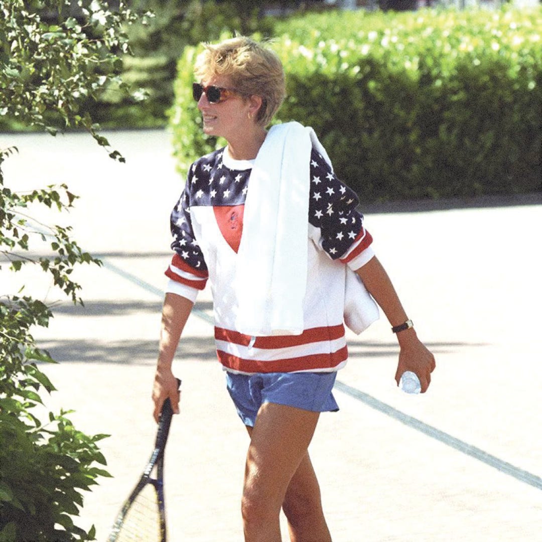 lady princess diana tennis workout