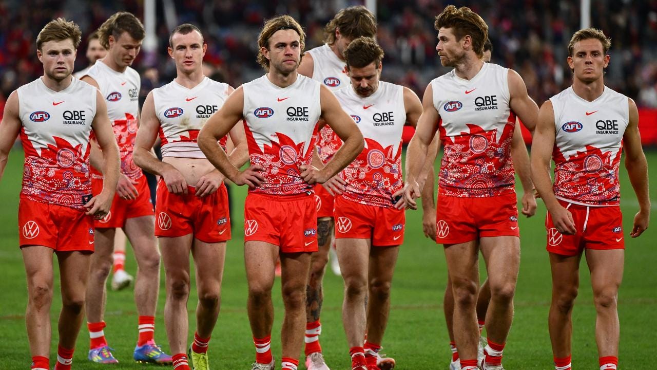 AFL 2025: Sydney Swans, season over, loss to Melbourne, Dean Cox press conference, fall from grace, last year's grand finalists to miss finals in 2025, First Crack, Leigh Montagna AFL 2025: Sydney Swans, season over, loss to Melbourne, Dean Cox press conference, fall from grace, last year's grand finalists to miss finals in 2025, First Crack, Leigh Montagna