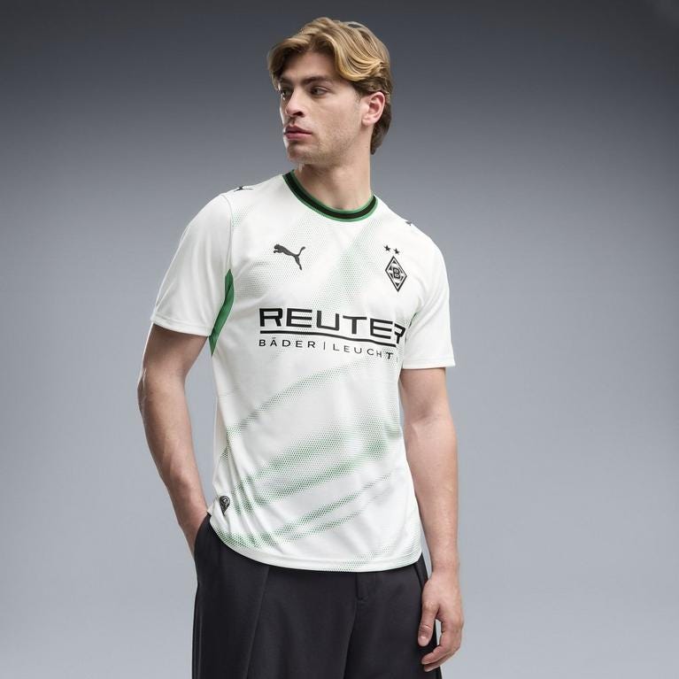 White/Green - Puma - Borussia Monchengladbach Home Shirt 2026/27 Mens - 3