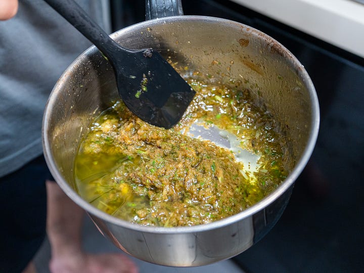chicken rice condiments (ginger and chili)