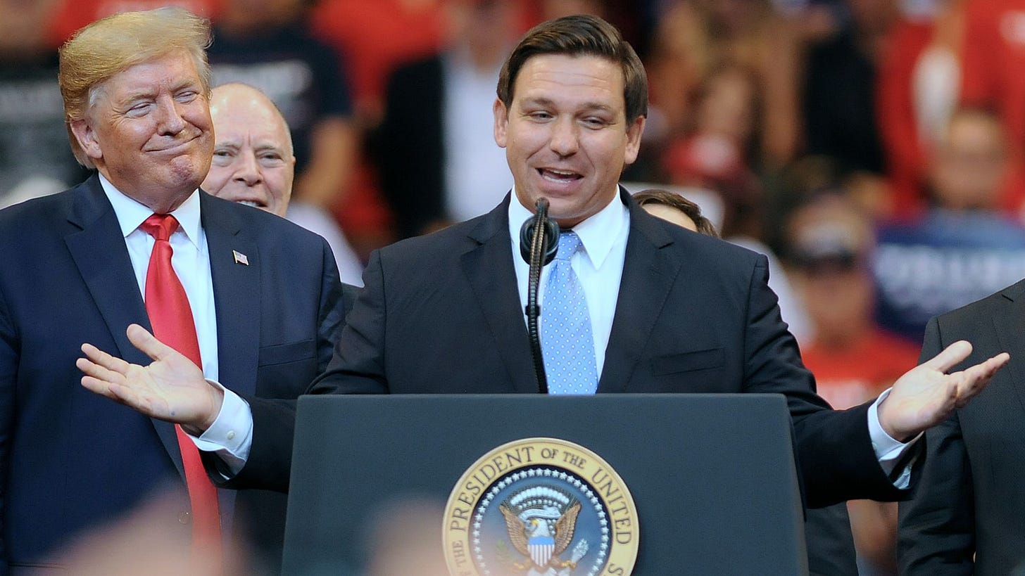 Trump says he'd "certainly" consider DeSantis as 2024 running mate