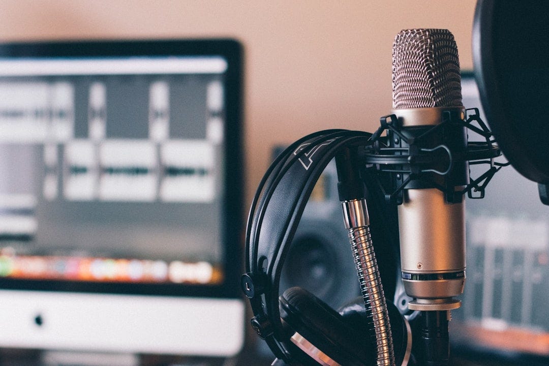 <p>Photo by <a href="https://unsplash.com/@willfrancis?utm_source=storipress&utm_medium=referral&utm_campaign=api-credit">Will Francis</a> / <a href="https://unsplash.com/?utm_source=storipress&utm_medium=referral&utm_campaign=api-credit">Unsplash</a></p> My home studio podcasting setup - a Røde NT1A microphone, AKG K171 headphones, desk stand with pop shield and my iMac running Reaper.