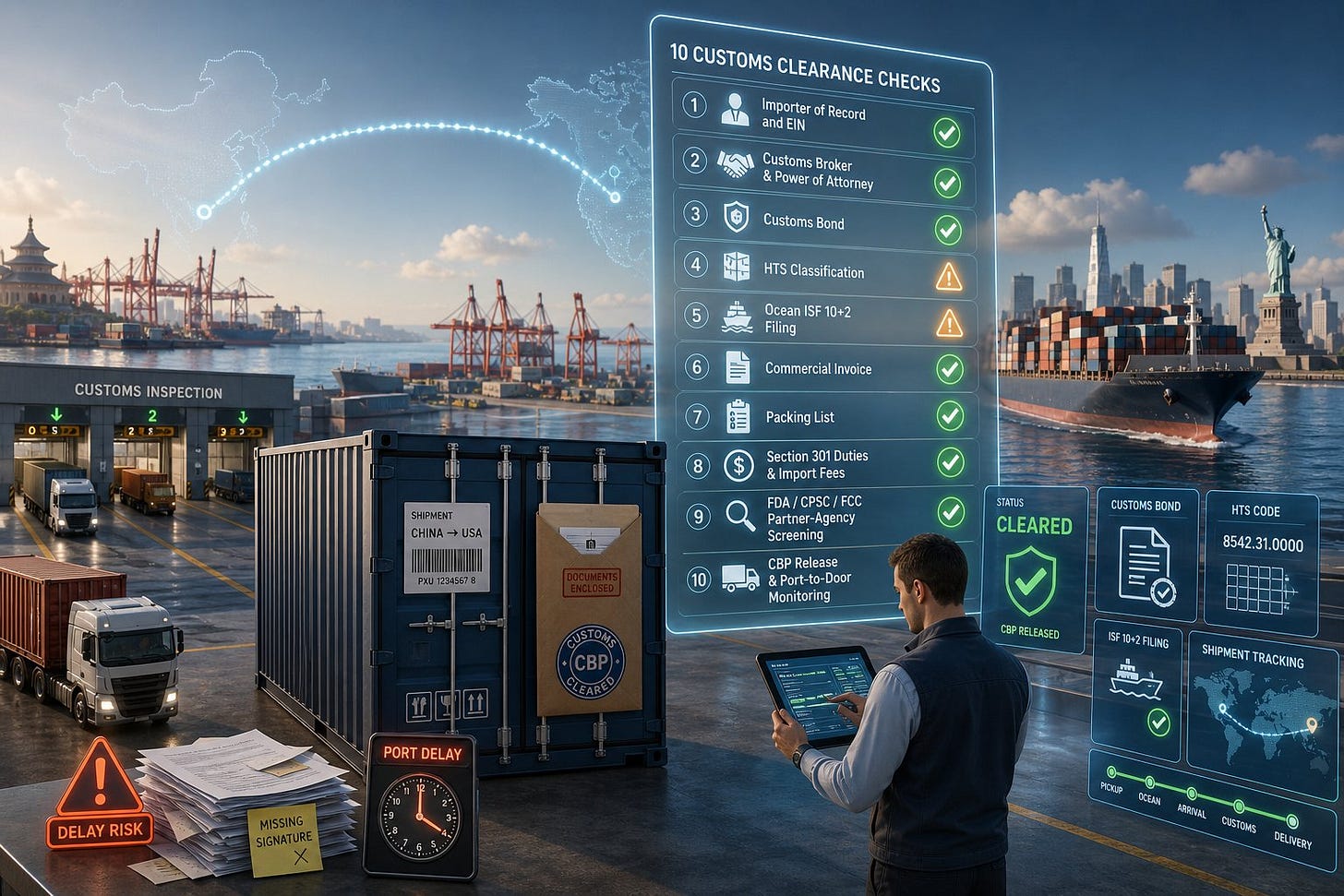 10 Customs Clearance Checks for China to US Forwarders 10 Customs Clearance Checks for China to US Forwarders