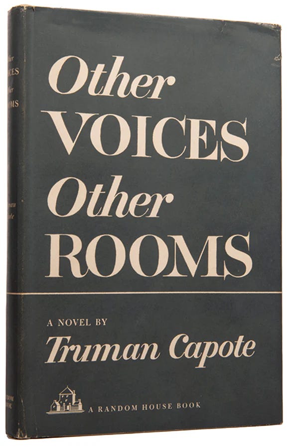 OTHER VOICES, OTHER ROOMS by TRUMAN CAPOTE 1948 hardcover 1st ed. 1st printing