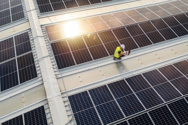 Installation of photovoltaic system. Installation of photovoltaic system. commercial solar panel stock pictures, royalty-free photos & images Installation of photovoltaic system. Installation of photovoltaic system. commercial solar panel stock pictures, royalty-free photos & images