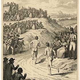 En 1787 en Angleterre les hommes courraient nus