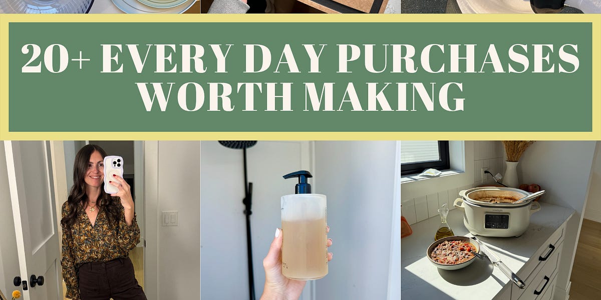 20 everyday purchases worth making