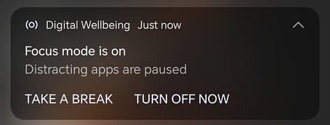 Android Focus Mode