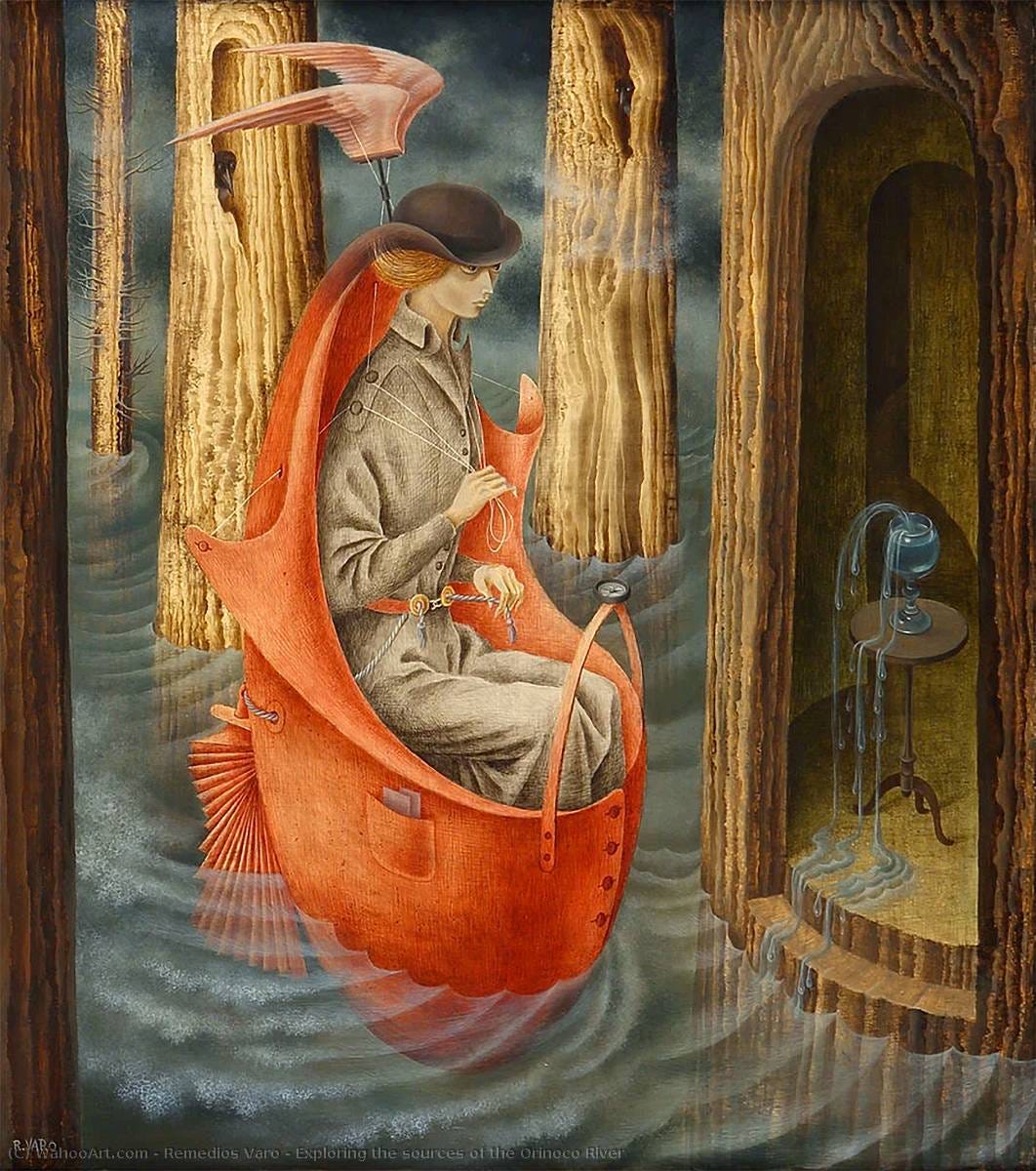 Art Reproductions Exploring the sources of the Orinoco River by Remedios  Varo (1865-1911, Spain) | WahooArt.com