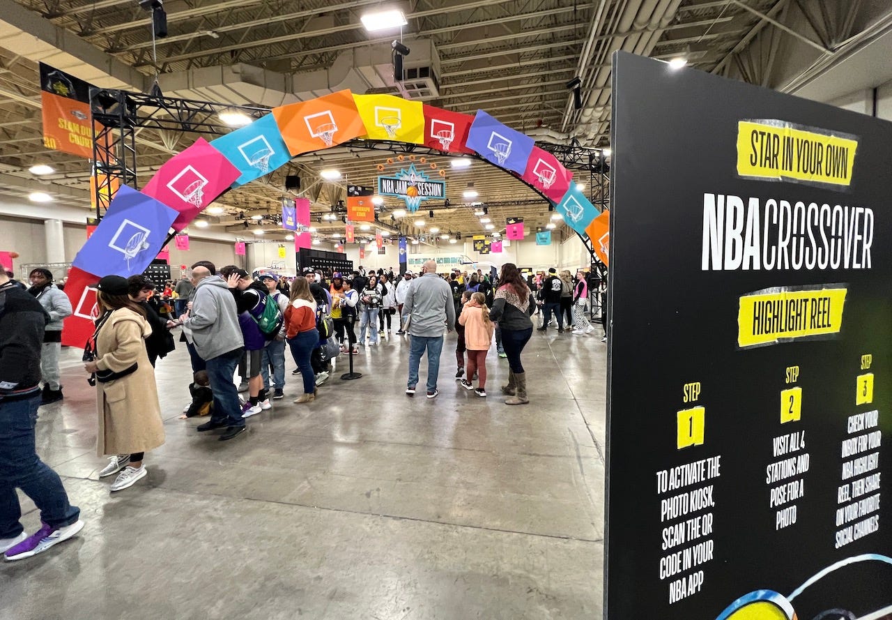 Inside Fan Fest 2023 in Salt Lake City.