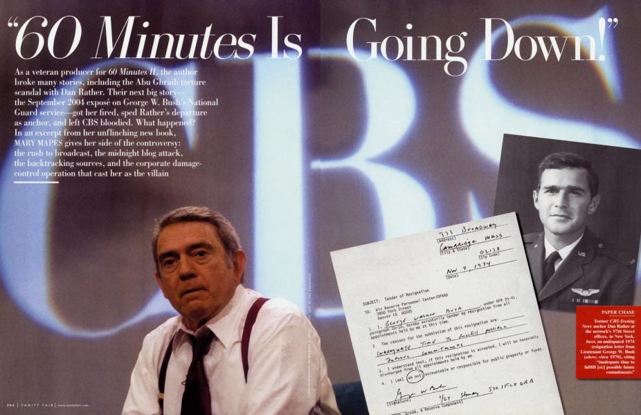 60 Minutes Is Going Down!" | Vanity Fair | December 2005